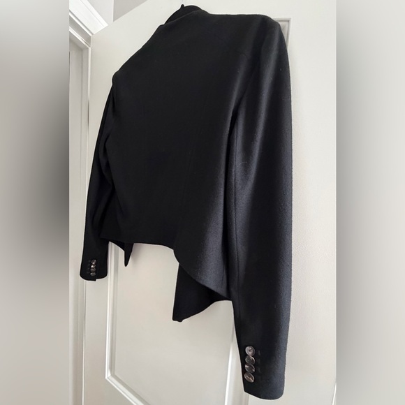 Helmut Lang Black Asymmetrical Blazer - Picture 11 of 13